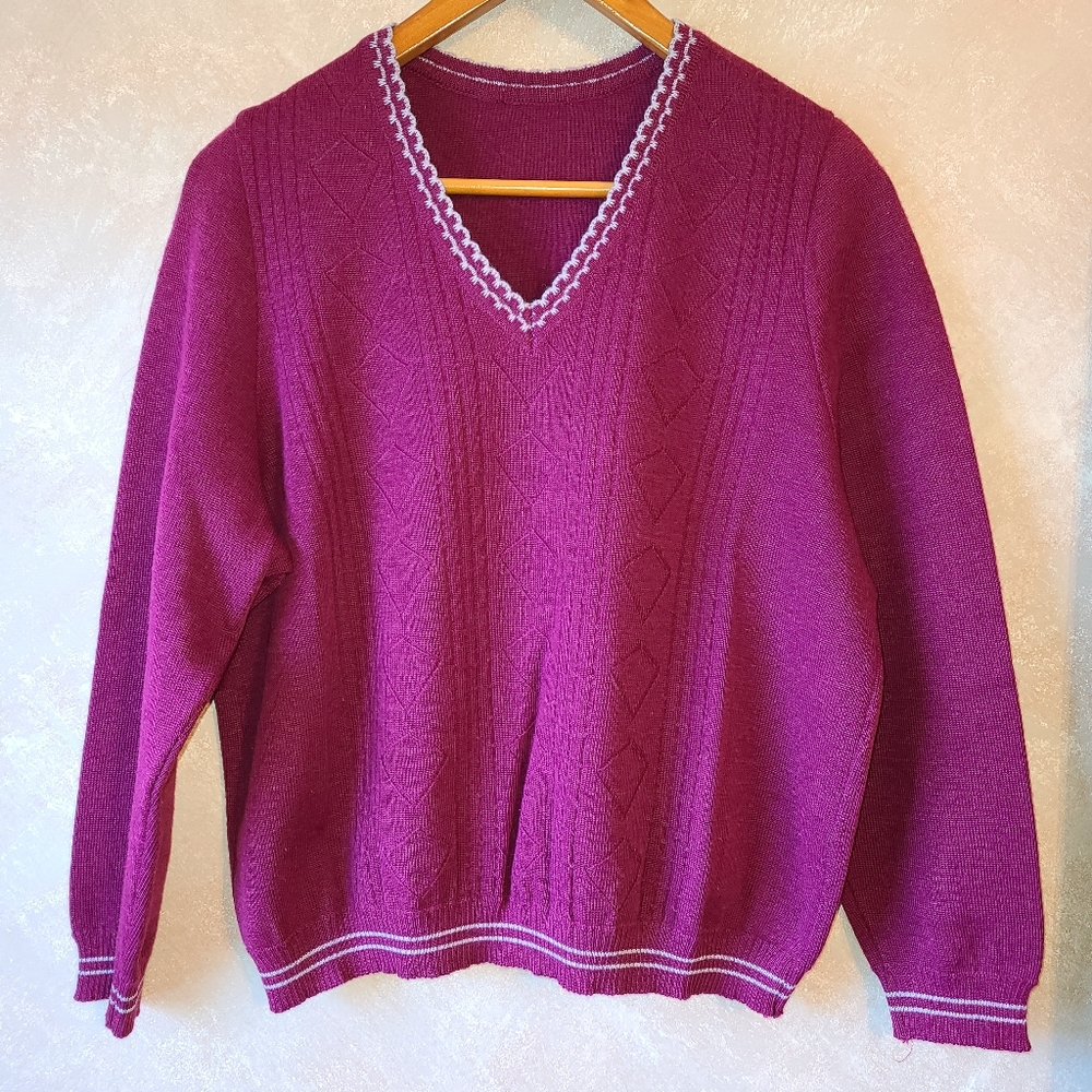 V-Neck Vintage Sweater